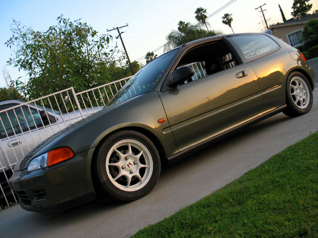 Olive green honda civic #6